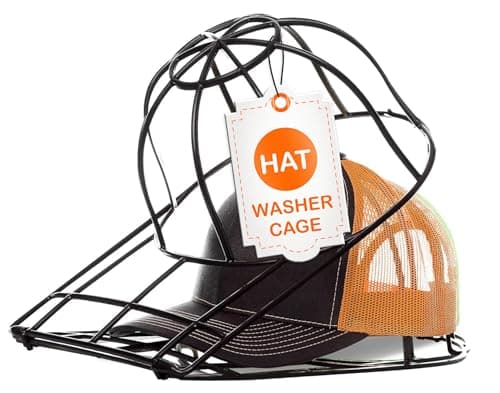 BallcapBuddy Original & Patented 3-Pack Baseball Hat Washer Cage for Washing Machine/Dishwasher, Kids & Adults Hat Cleaner/Washer/Shaper for Baseball Caps - Black
