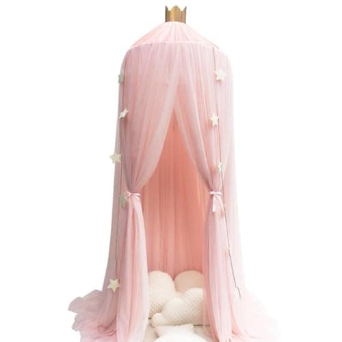 Dome Princess Bed Canopy Round Lace Mosquito Net Play Tent Hanging House Decoration Netting Curtains for Indoor Outdoor