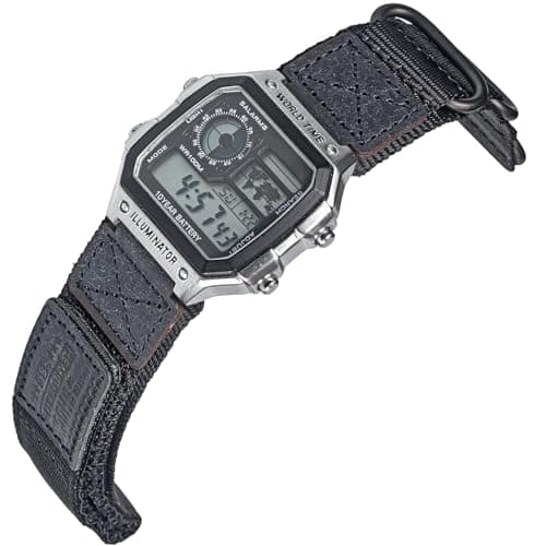 HEMSUT 18mm Tactical Nylon Strap for Casio Watches Quick Release Military Style ShockResistant Band Compatible with AE1200 DWH5600 F91W A168W More