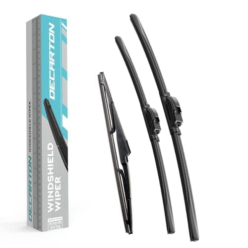 DECARTON Replacement for Hyundai Santa Fe 2013 2014 2015 2016 2017 2018 Windshield Wiper Blades Front and Rear Wipers Set, 26"+14"+13" (Set of 3)