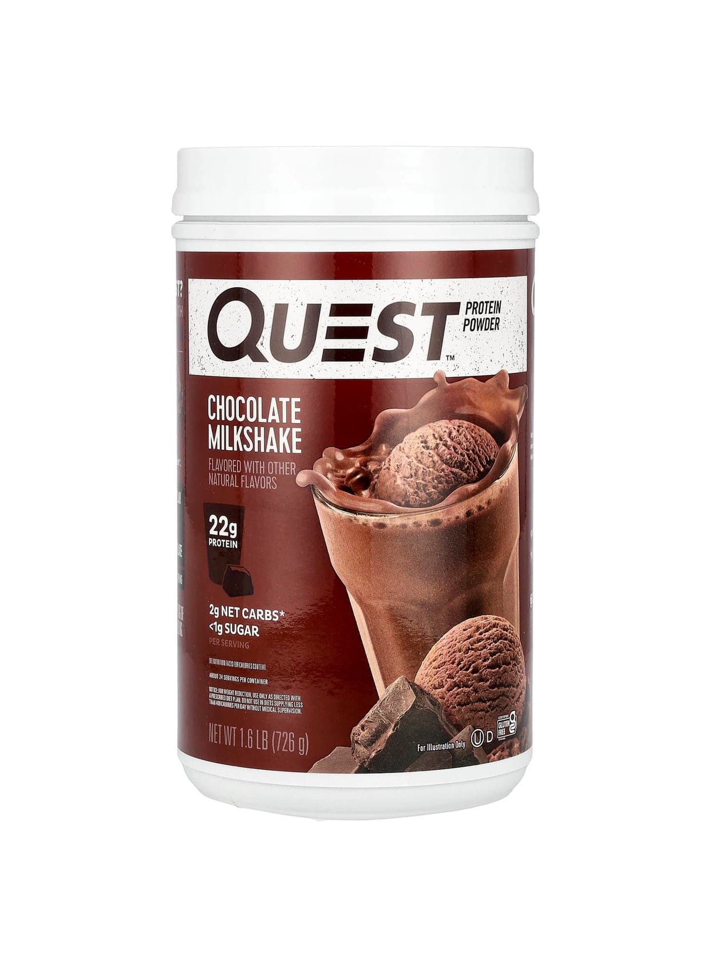 Protein Powder, Chocolate Milkshake, 1.6 lb (726 g)