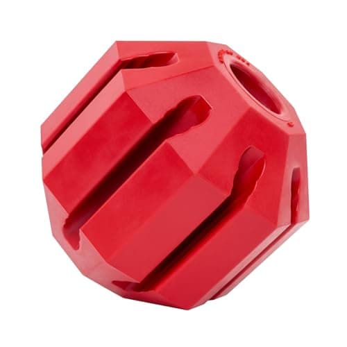 KONG Stuff-A-Ball for Dogs, Durable Natural Rubber Chew Toy for Dogs, Interactive Treat Dispenser, Cleans Teeth, Reduces Plaque, Stuff Dry & Spreadable Dog Treats, Fun for Average Chewers, Small
