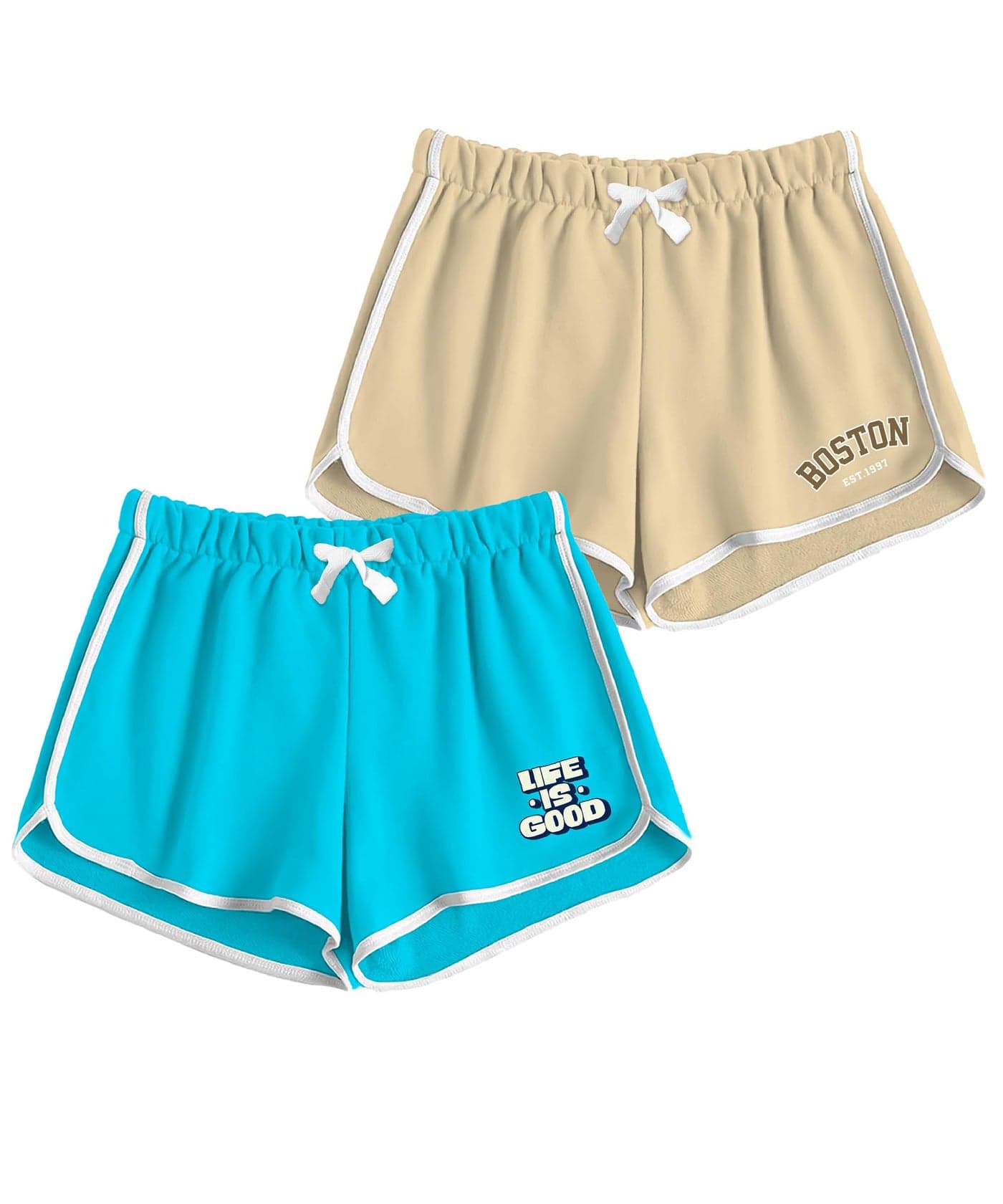 SHODOX® 100% Cotton Women Casual Shorts - Printed Short for Gym, Yoga, Cycling, Dance, Summer - Regular Fit (Pack of 2)