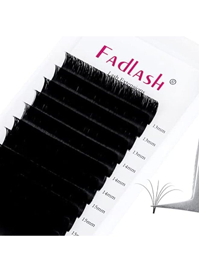 Eyelash Extension Easy Fan Volume Lashes 003010mm C D CC DD L Curl 830mm Length Volume Lash Extensions Self Fanning Eyelash Extensions 007CC 1316mm Mix