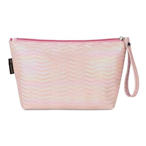 NFI essentials PU Makeup Pouch, Stylish Bag for Skincare, Accessories & Essentials, Cosmetic Storage Bag for Women, Toiletry Case for Girls, Lightweight Portable Beauty Pouch