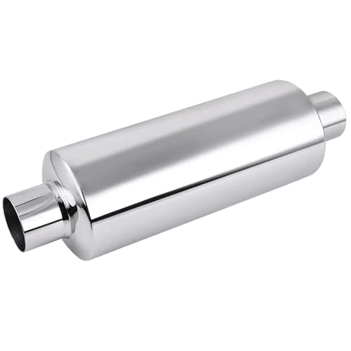 EVIL ENERGY 2" Resonator Muffler Stainless Steel (2.0 inch Inlet/Outlet, 13.8" Length)