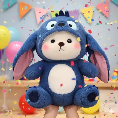 MiniMoo Hoodie Teddy Bear Soft Toy (Large 38 CM / 15 Inch) - Plush Stuffed Animal with Removable Hoodie Teddy, for Kids of All Ages – Boys & Girls