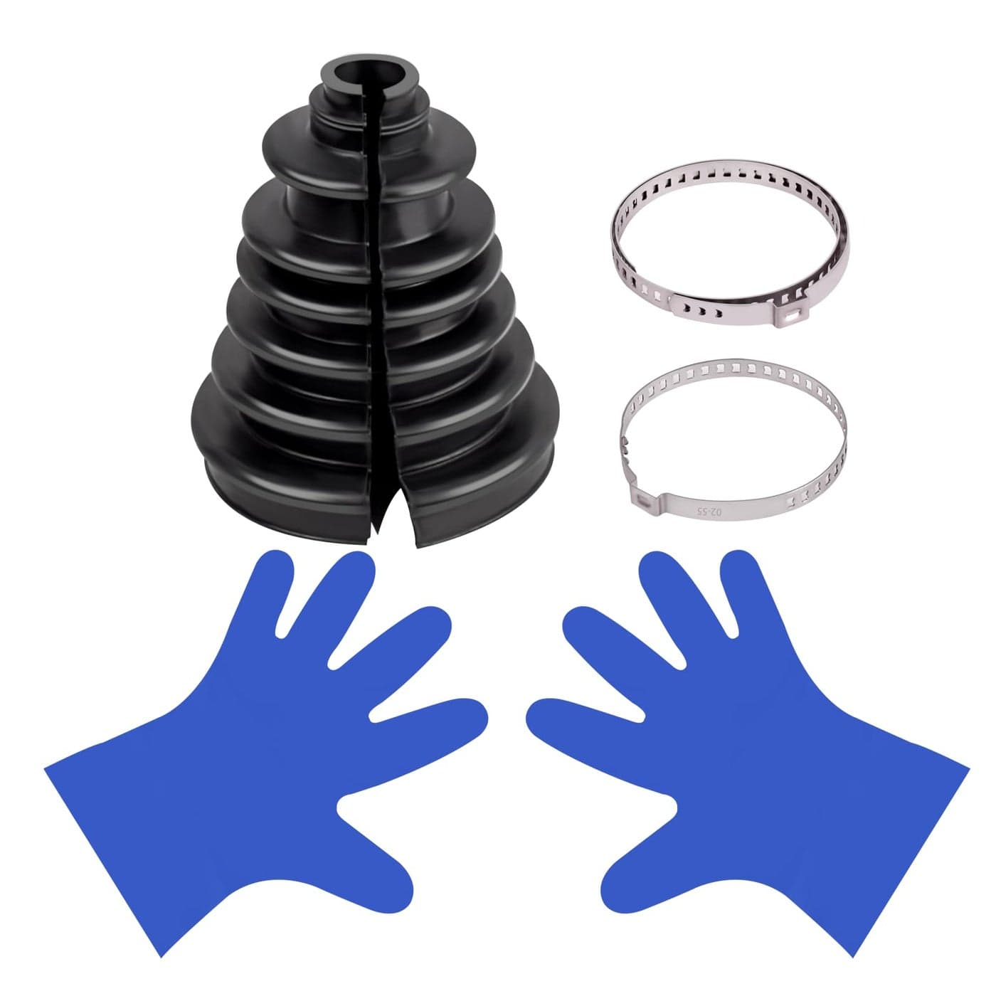 XTPTFABS CVS18 Universal Split Constant Velocity Gaiter Universal CV Boot Kit Split Joint Gaiter Stretchable Replacement Car Auto Parts