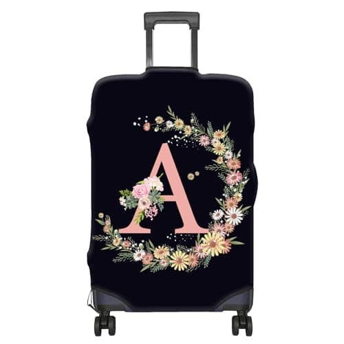 BHAHB Luggage Suitcase Cover Protector Luggage Elastic Washable Baggage Covers Initial Cute Aesthetic for Unisex Women Girls Travel Trip M2225 inchLetter A