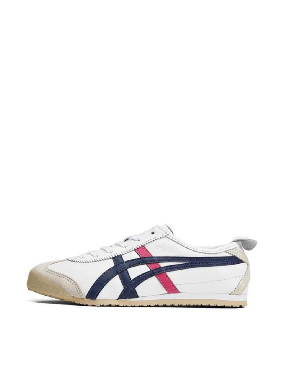 Mexico 66 Athlesiure Sneakers Men and Women White/Barbie Pink/Navy — 38 EU
