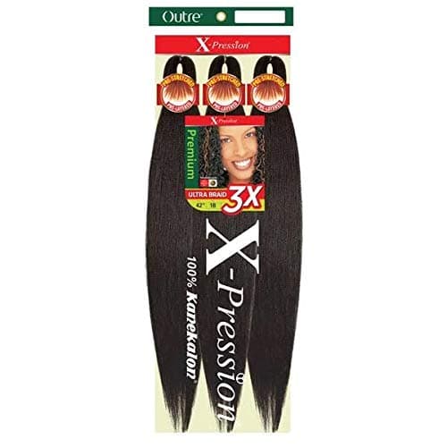 OUTRE SYNTHETIC PRE STRETCHED ULTRA BRAID - XPRESSION 3X 52” (Color:99J, Pack of 2)