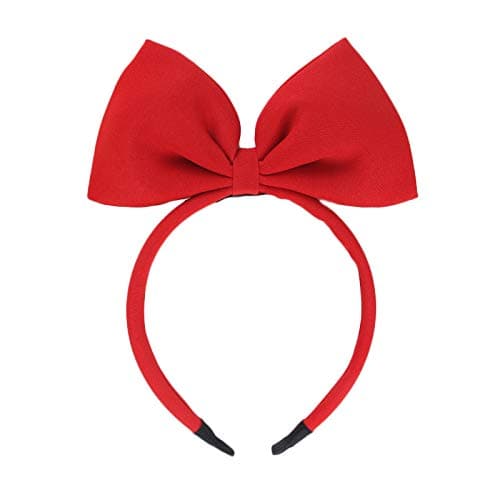 MXXGMYJ Bow Headband for Women Girls Large Red Bow HeadbandHeadwrapsHairbandHeadwear for Birthday Valentines Day Christmas Gifts Fashion Party Cosplay Costume Accessories