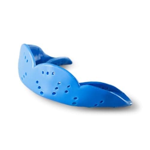 SISU Aero Medium Mouthguard, Electric Blue - 1.6mm Thin - Custom-Molded Fit - Slim Design - Remoldable Up to 20 Times - for Team Sports - Non Toxic