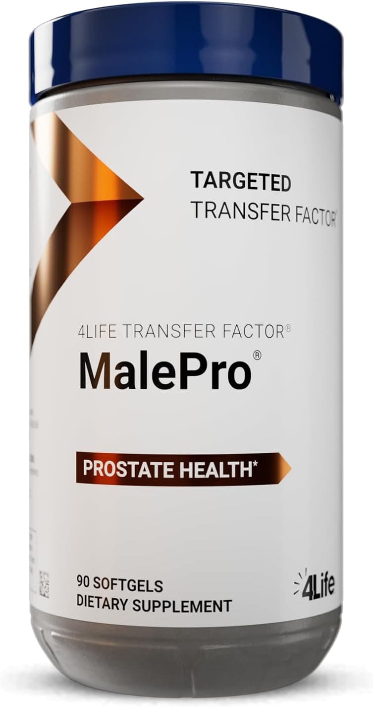 4Life Transfer Factor MalePro Supports Healthy Prostate and Urinary Tract Health with Saw Palmetto Lycopene Selenium and Kudzu 90 Softgels