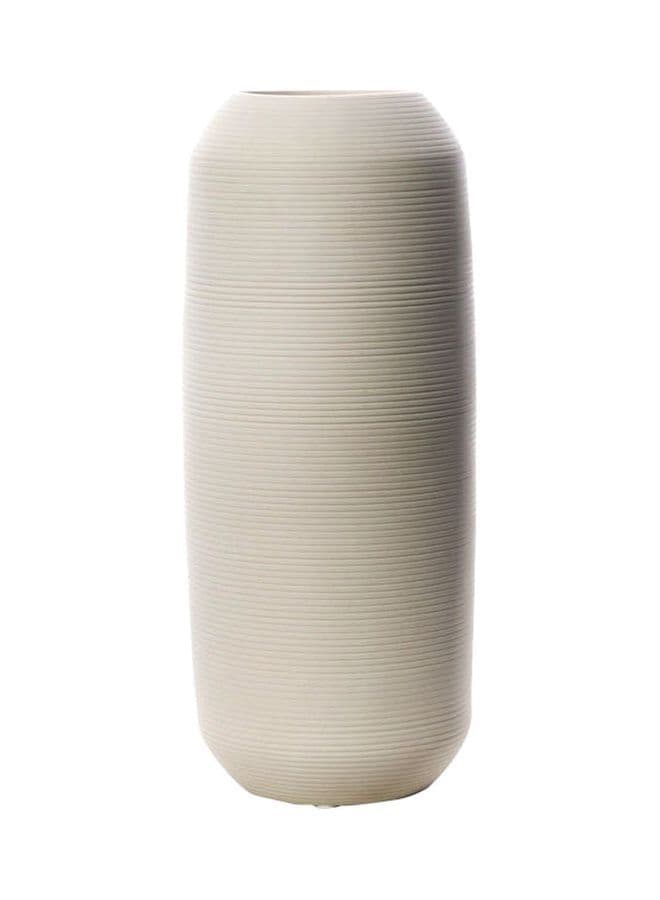 Ceramic Flower Vase White 28x1.4cm