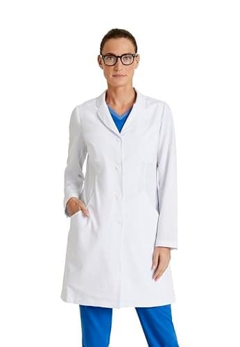 Grey's Anatomy Signature Women's 5 Pocket 35" 4 Button Penelope Lab Coat XX-Small