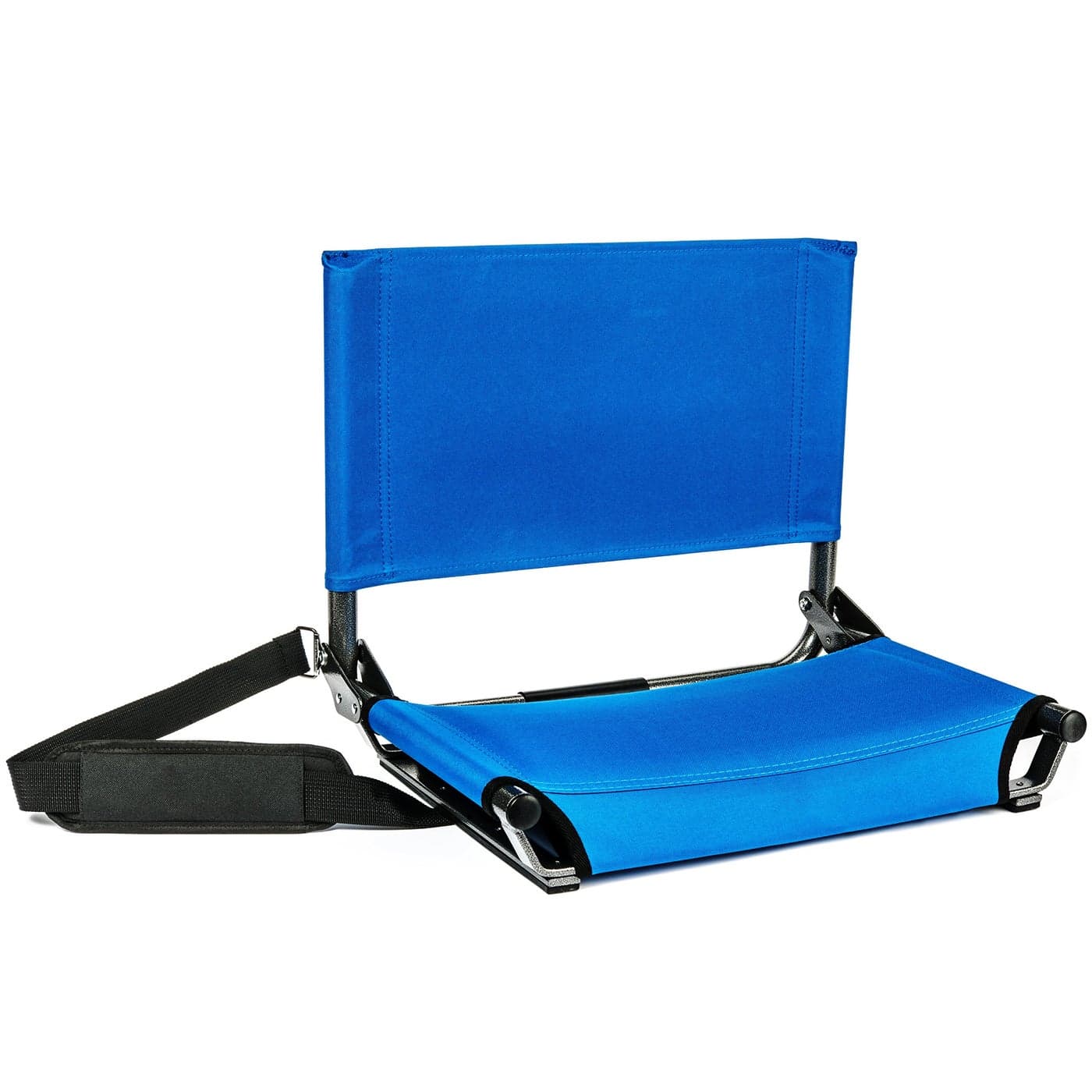 Cascade Mountain Tech Stadium Seat Lightweight Portable Folding Chair for Bleachers and Benches Royal Blue Regular 17