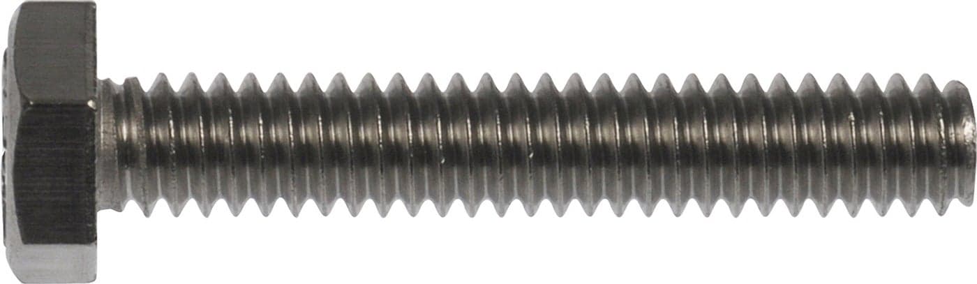 Hillman Full-Thread Stainless Steel Hex Bolts 1/4 Inch"-20 x 2 Inch" 10 Pack 45225