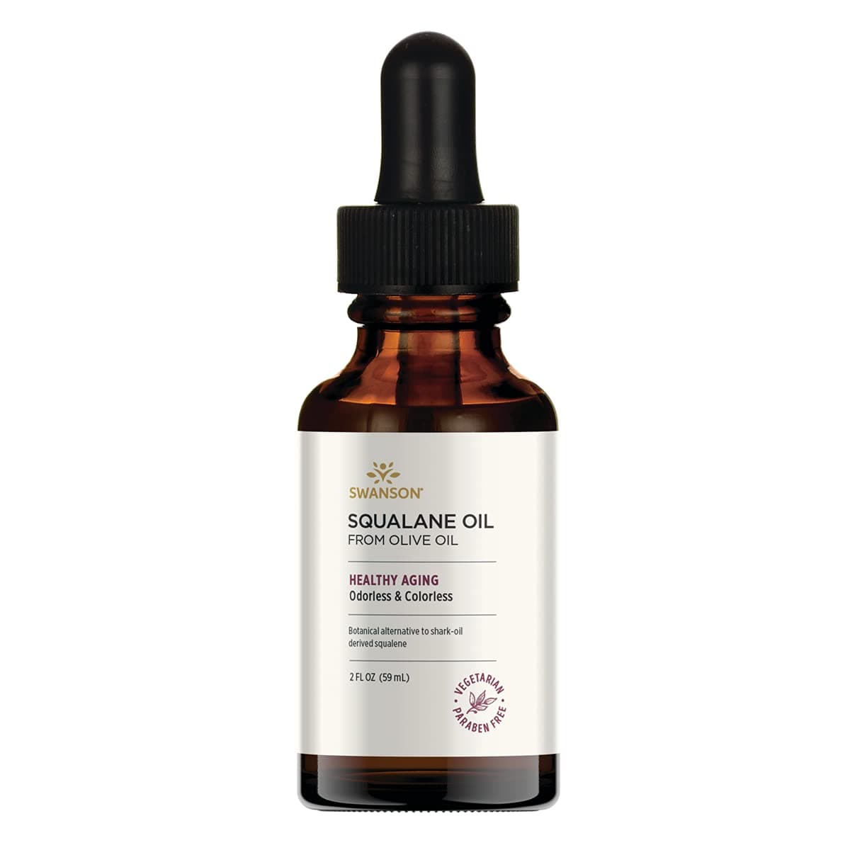 Swanson Vegetarian Squalane Oil 2 fl Ounce (59 ml) Liquid