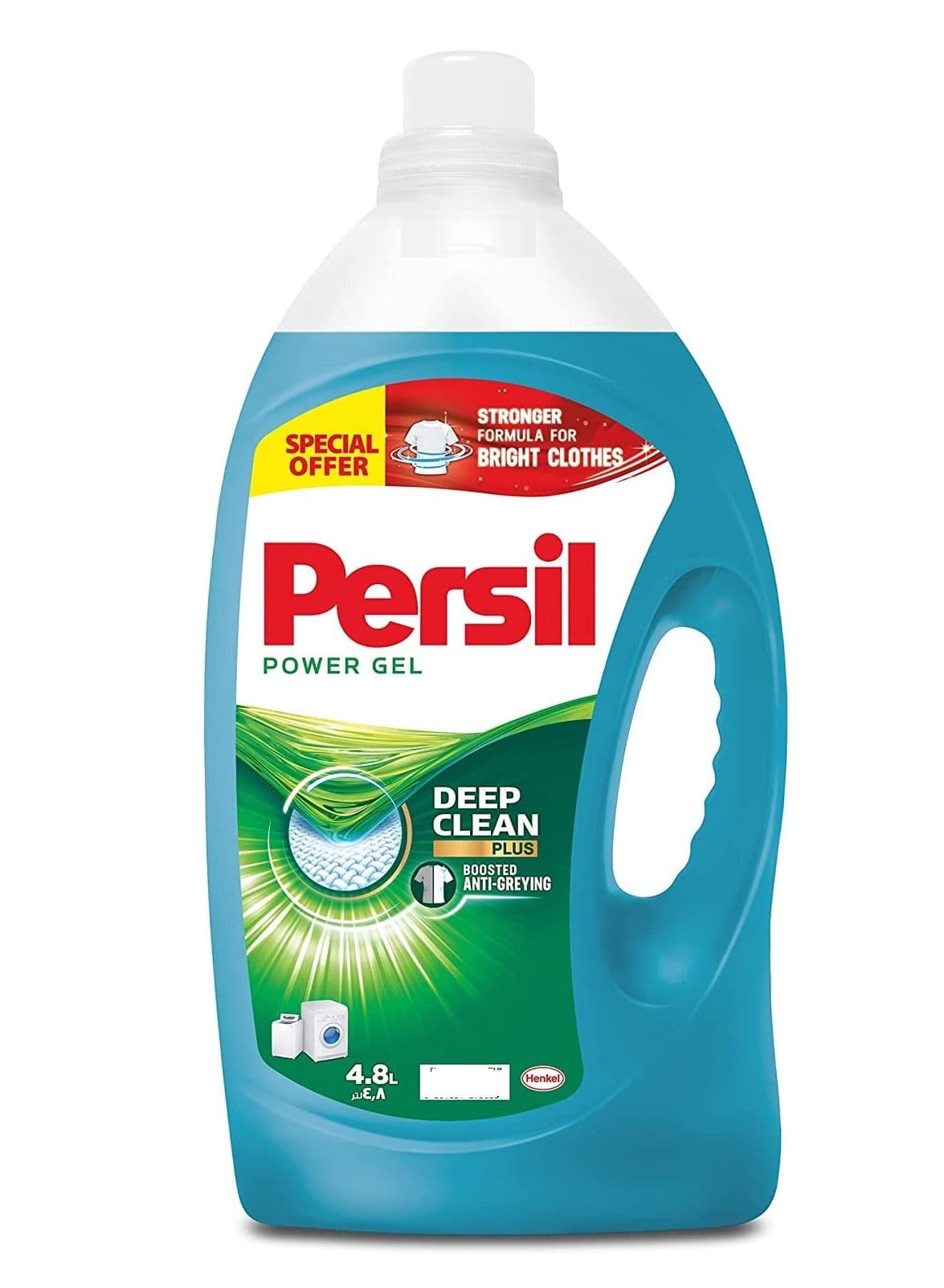 Power Gel Liquid Laundry Detergent With Deep Clean Technology 4.8 Liter