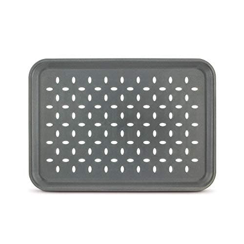 Freelance Anti Slip Serving Tray - 34 x 24 cm - Grey - Non-Slip Rubber Surface, Break-Resistant - Versatile Anti Skid PP Plastic Kitchen & Dining/Coffee Table Trays for Breakfast/Food/Tea