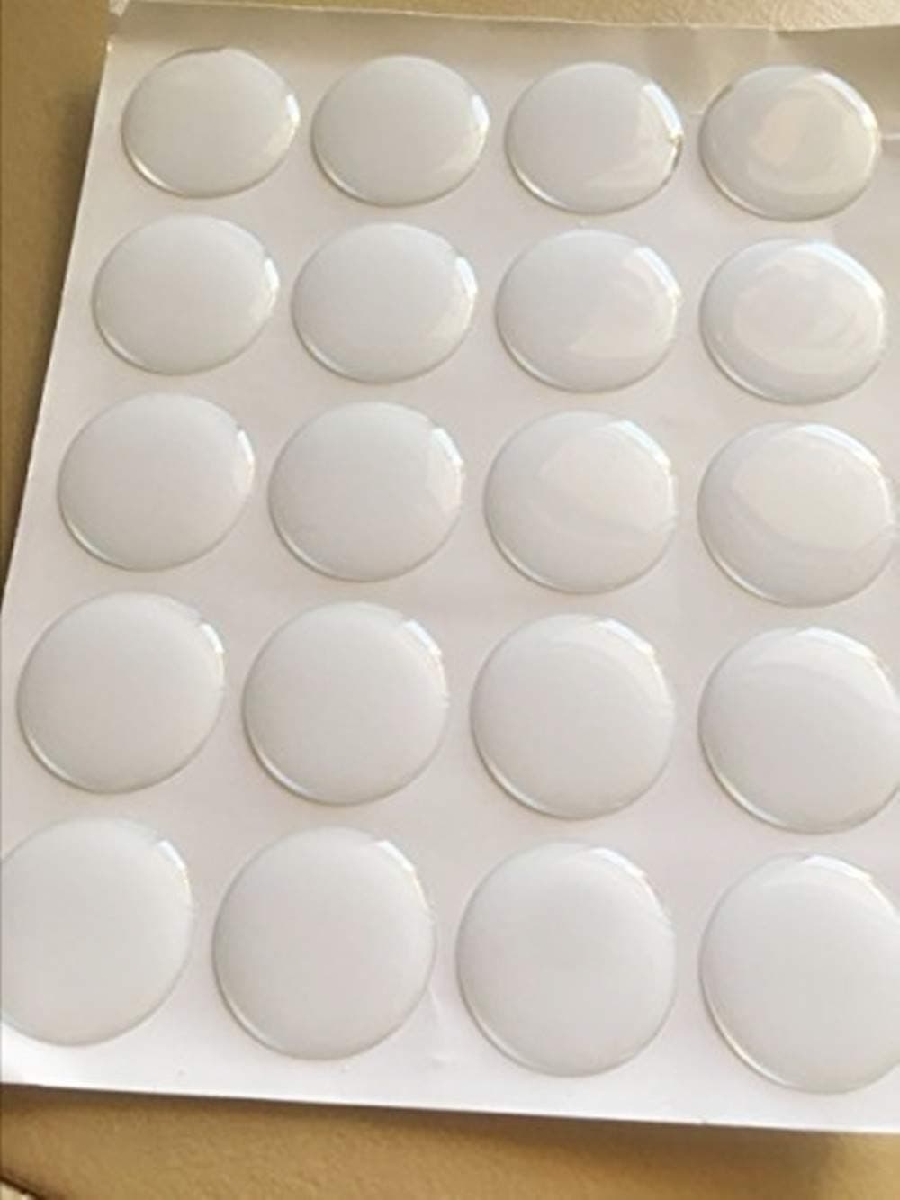 MEYA Set of 100pcs Clear Crystal Resin Dot Adhesive Stickers 1 Circle for PendantsCraftsScrapbooking 3D Epoxy Dome Sticker
