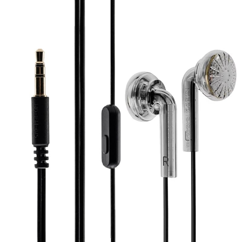 Moondrop Nice Buds Flat-Headed Earbuds with 3.5mm Stereo Plug (Transparent with Mic)