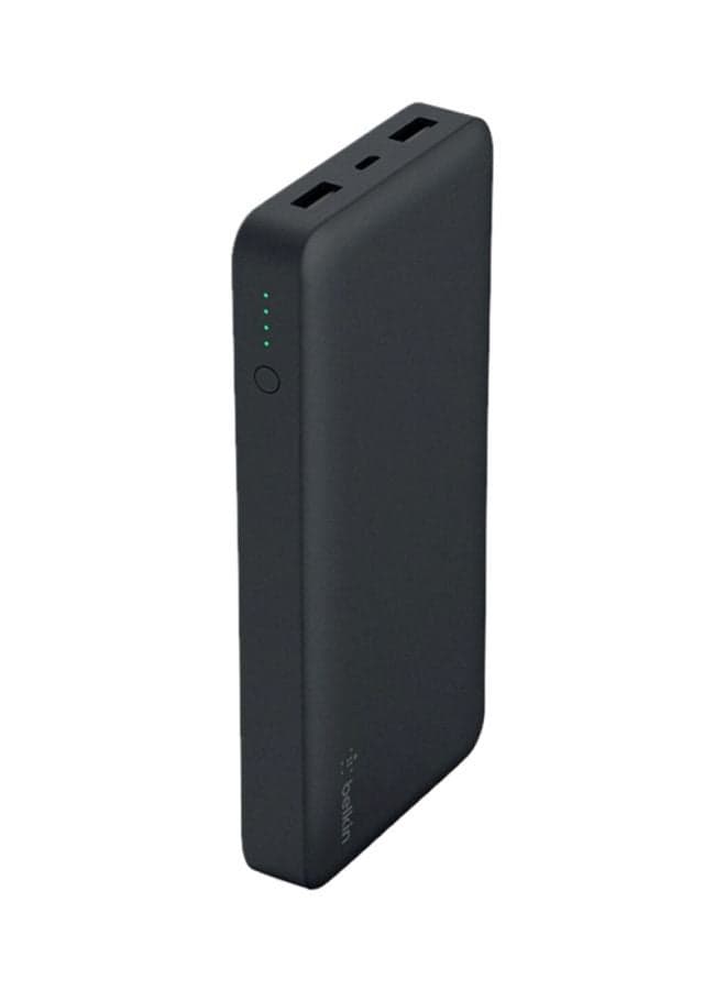 15000 mAh Pocket Power Bank Black