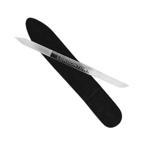LONDONTOWN DoubleSided Glass Cuticle Pusher DualEnded Under Nail Cleaner and Cuticle Remover Care Tool for Hands Feet for Manicure Pedicures