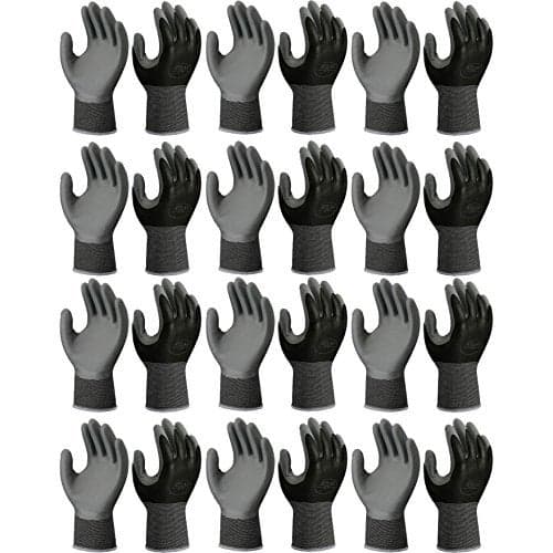 12 Pack - Showa Atlas 370BLK Nitrile Tough Gloves - Medium