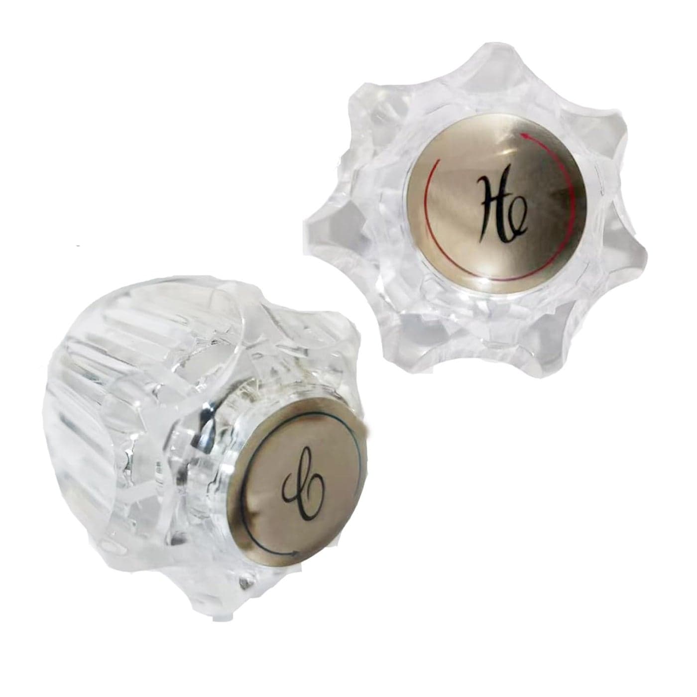 Bathroom Faucet HandlesBathtub Shower Knob Replacement Hot and Cold Faucet Replacement Handles Compatible with DeltaDelex Faucets