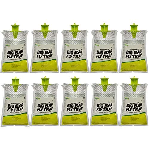 RESCUE! Big Bag Fly Trap – Disposable, Outdoor Use - 10 Traps