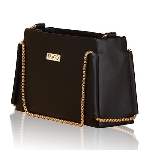 Fargo PU Women's Bucket Sling Bag (Black)