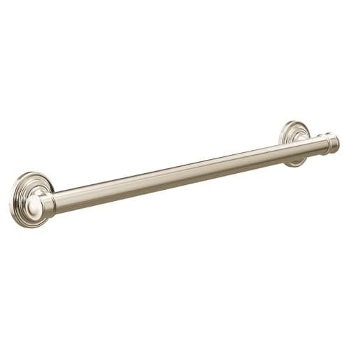 Moen YG6424NL Bathroom Safety 24-Inch Stainless Steel Traditional Bathroom Grab Bar, Polished Nickel