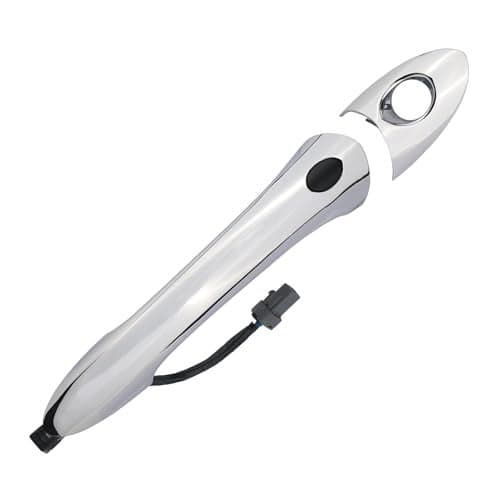 omoZone Exterior Door Handle Front Left Driver Side with Keyhole Smart Entry Keyless Compatible with 2011-2015 Hyundai Sonata Hybrid Replaces 82651-3S210 82652-3S010