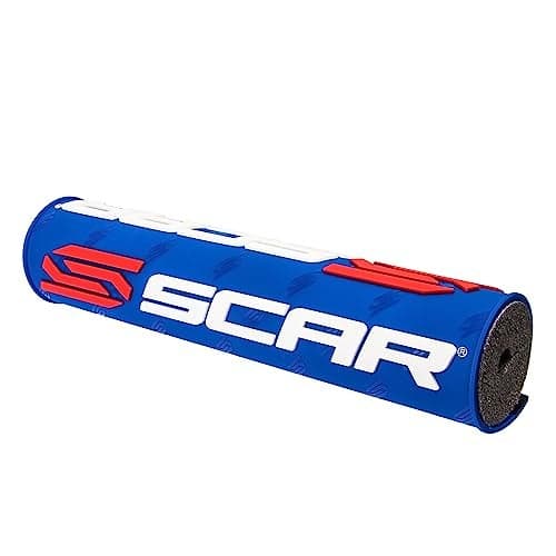 SCAR Round handlebar bar pad for crossbar Motocross ATV Motorcycle Dirtbike Enduro Supermoto Blue