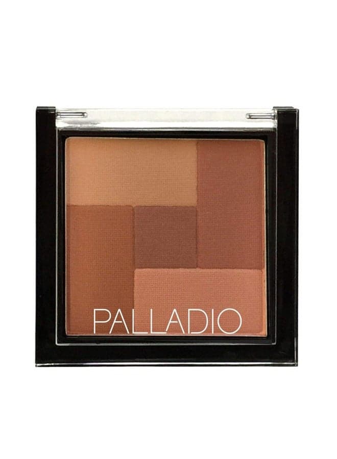 2-In-1 Mosaic Blush & Bronzer (Spice) - Silky Smooth Pressed Powder With 5 Blendable Shades From Shimmering Pinks To Golden Browns, Rich Pigment, Flawless Finish, Vegan & Cruelty-Free
