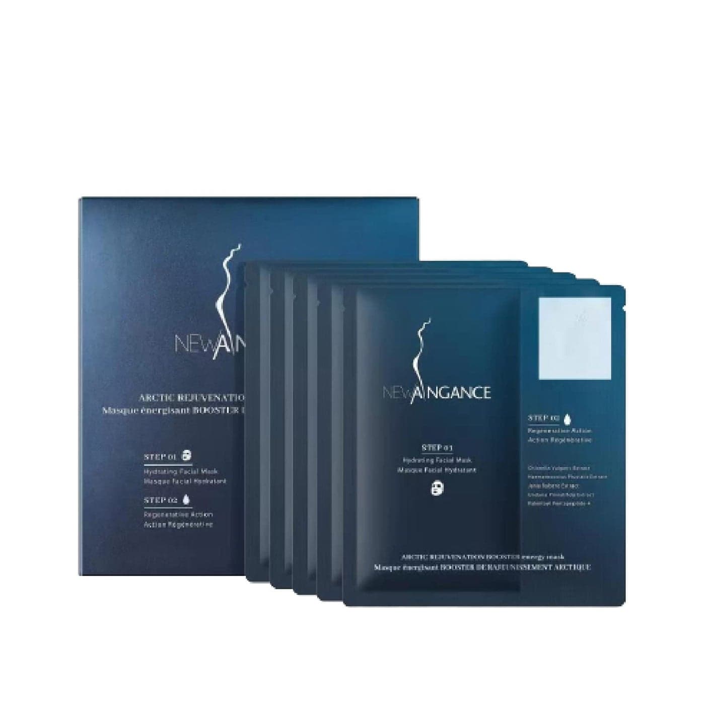 NEW ANGANCE ARCTIC REJUVENATION BOOSTER Energy Facial Mask 5 Masks 5 Serum