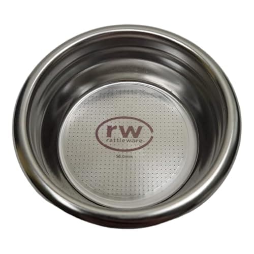 Rattleware Stainless Steel 58mm Portafilter Basket Easy to Instal Fine Mesh Perfect for Precision Brewing and Extended Durability