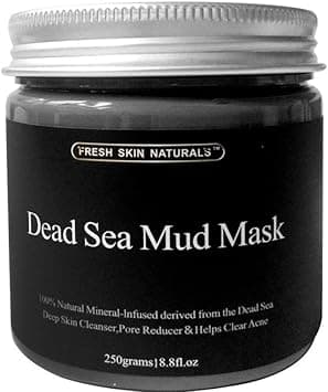 DISAAR BEAUTY Dead Sea Mud Mask For Face And Body Deep Pore Cleansing Acne Treatment Anti Aging And Anti Wrinkle Organic Natural Facial Mask For Smoother And Softer Skin 250G88Oz
