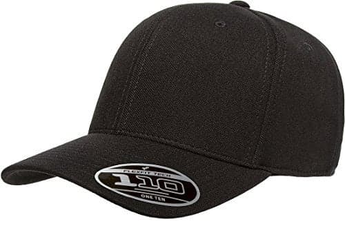 Flexfit Men's 110 Cool & Dry Athletic Cap, Black, One Size