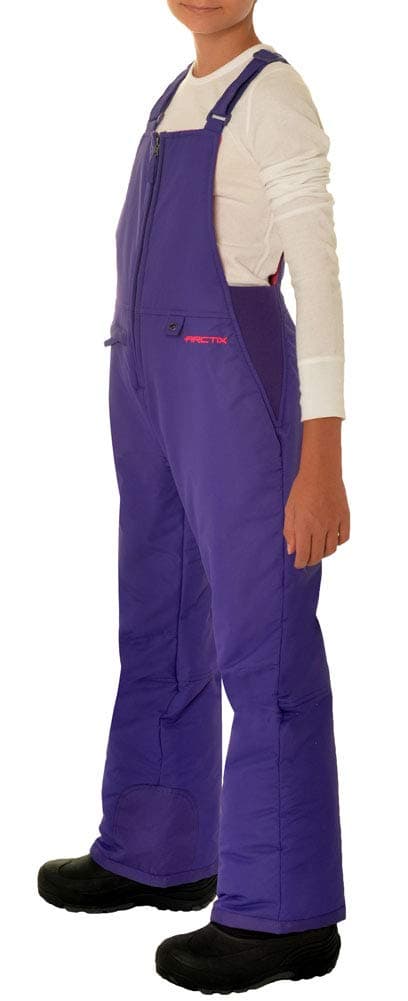 Arctix Kids Insulated Snow Bib Overalls Purple XSmall