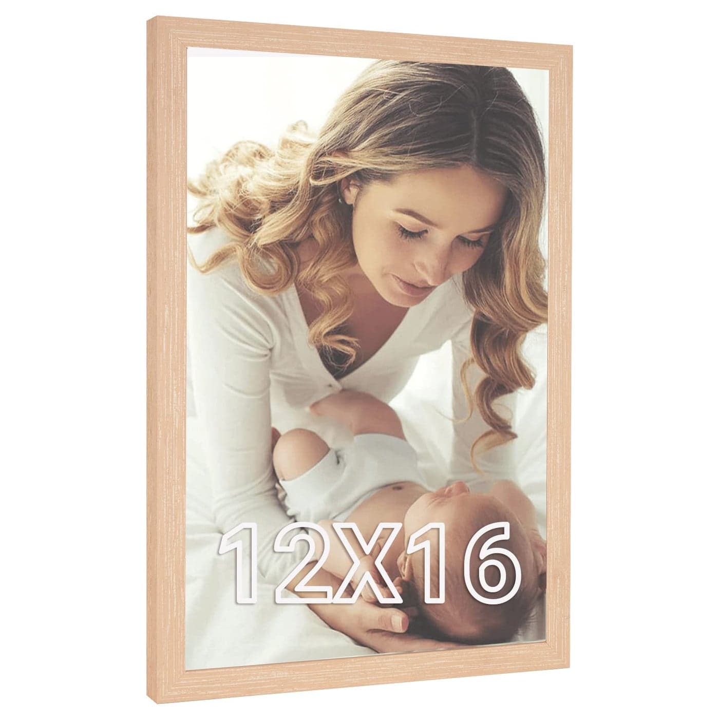 JDZIVTOP Natural 12x16 Picture Frame 16x12in Poster Frame Rustic Beige 12 by 16 Canvas Frame Gallery Family Concert Portrait Photo Wall Frame AnniversaryBirthdayWeddingThank youChristmas Gift