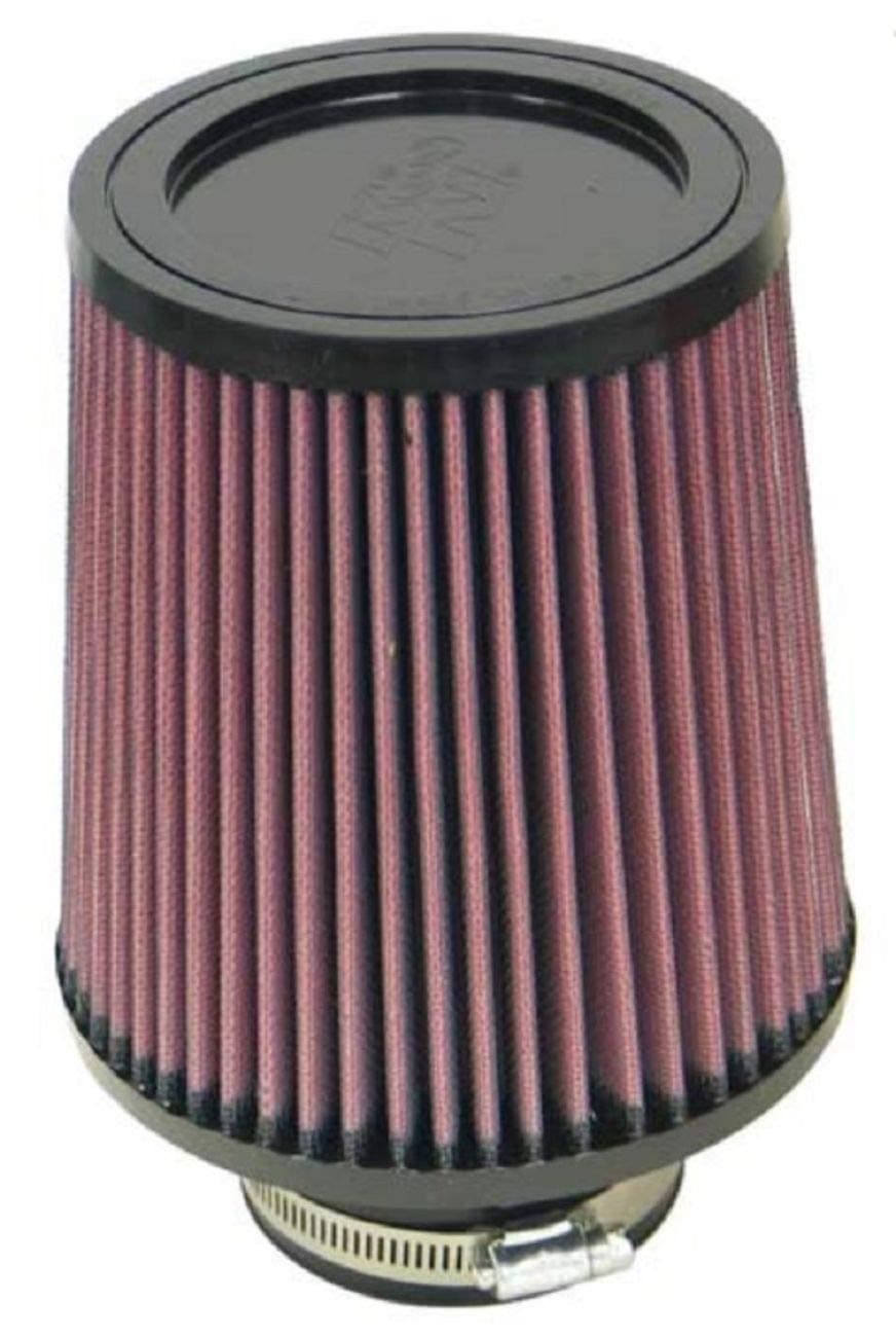 K&N High-Flow Original Lifetime Universal Clamp-On Air Filter: High Performance, Premium, Washable: Flange Diameter: 3 In, Filter Height: 6.5 In, Flange Length: 1.75 In, Shape: Round Tapered, RU-4730