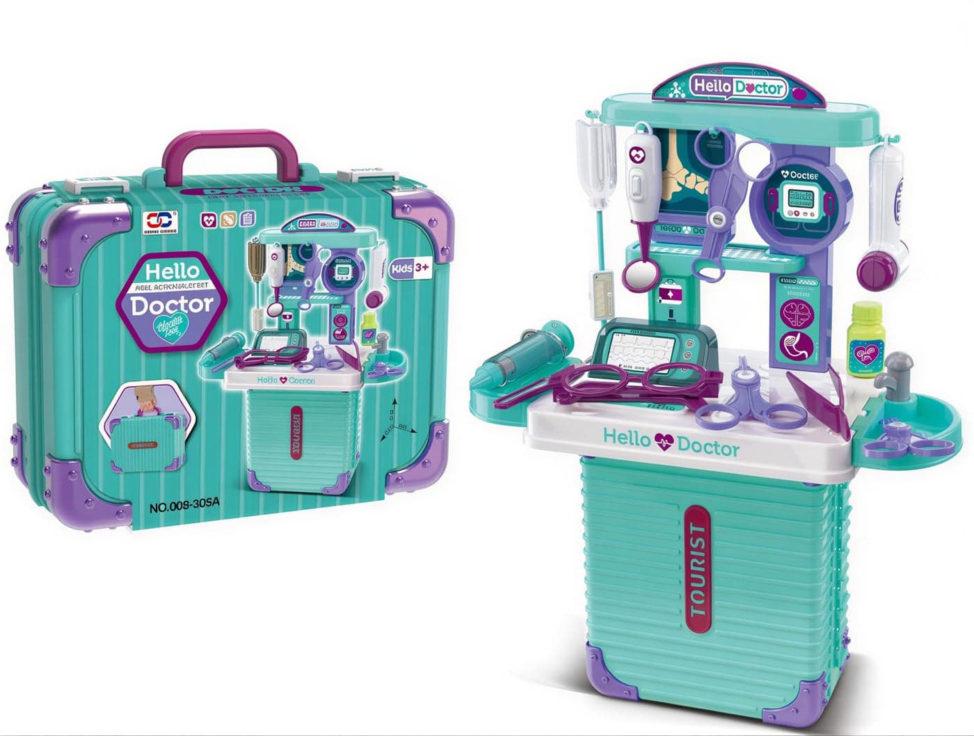 FunBlast Kids Doctor Trolley Medical Playset – Play Doctor Kit Toy, Pretend Play Hospital Set with Suitcase for Boys & Girls 3–8 Years (Small-22 Pcs)
