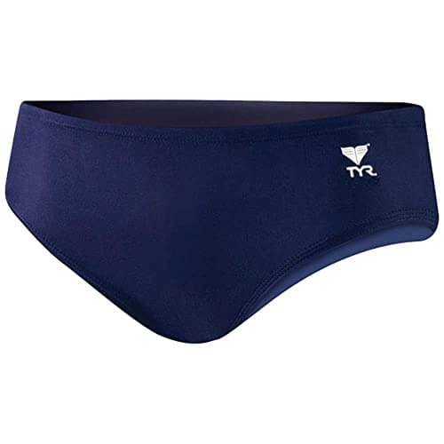 TYR girls Tyreco Solid Racer Swimsuit athletic swim briefs Navy 36 US