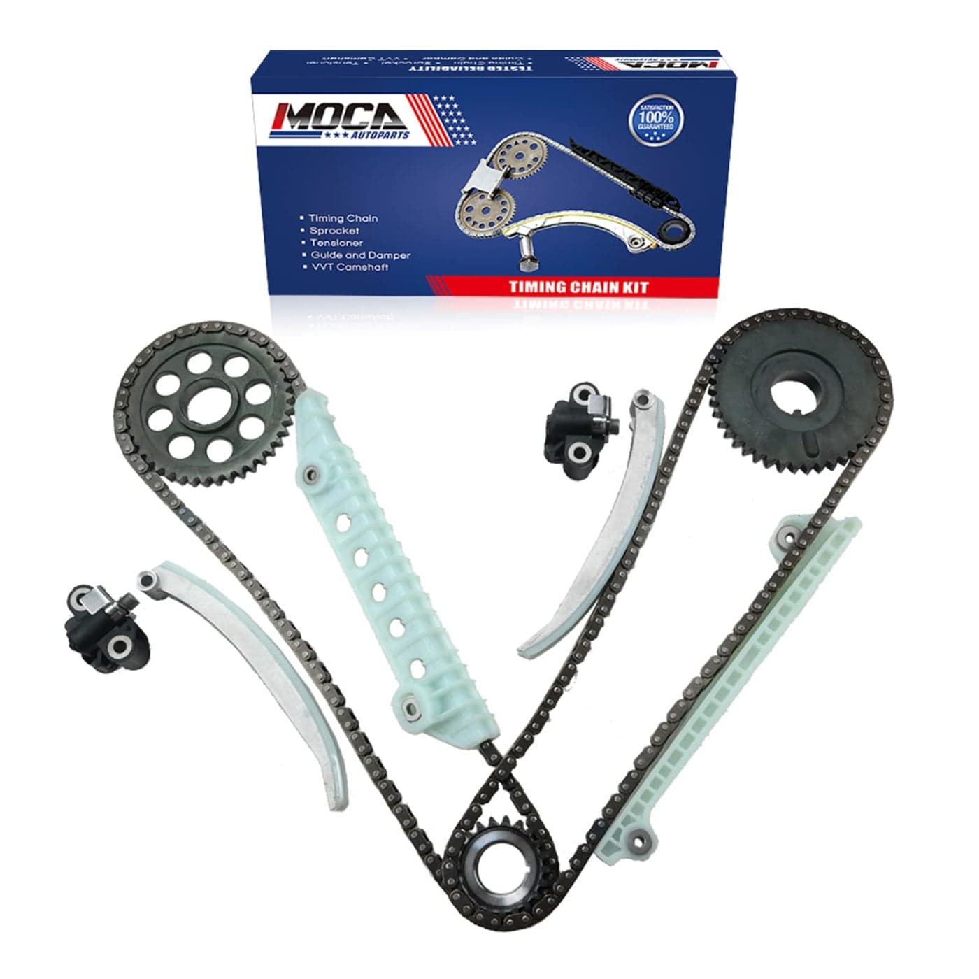 MOCA Timing Chain Kit Compatible with 20022011 for Ford Crown Victoria V8 46L 20032011 for Mercury Grand Marquis V8 46L 20032008 for Ford E250 V8 46L
