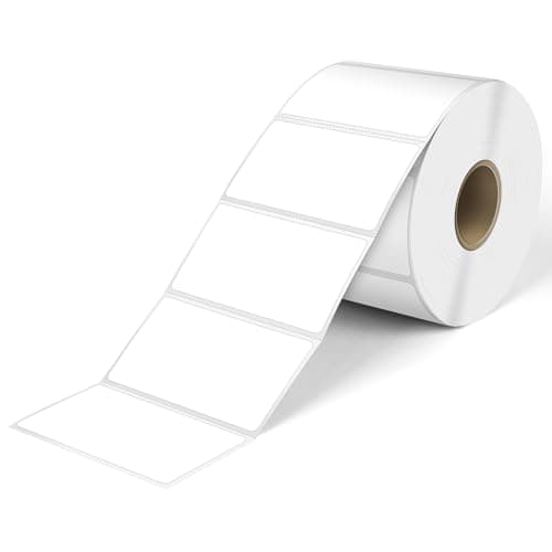 L LIKED 2.25" x 1.25" Direct Thermal Labels, Permanent Adhesive Barcode Address Labels & Compatible with Rollo, Zebra and Other Desktop Printers (1 Roll, 1000 Labels)