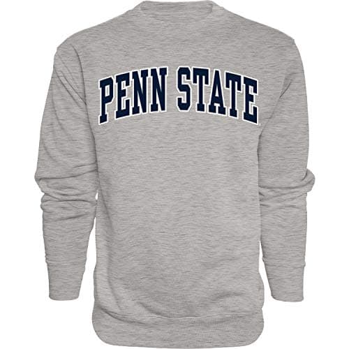 Blue 84 Men's Penn State Nittany Lions Arching Team Name Dark Heather Crewneck Sweatshirt, Penn State Nittany Lions Dark Heather, Medium