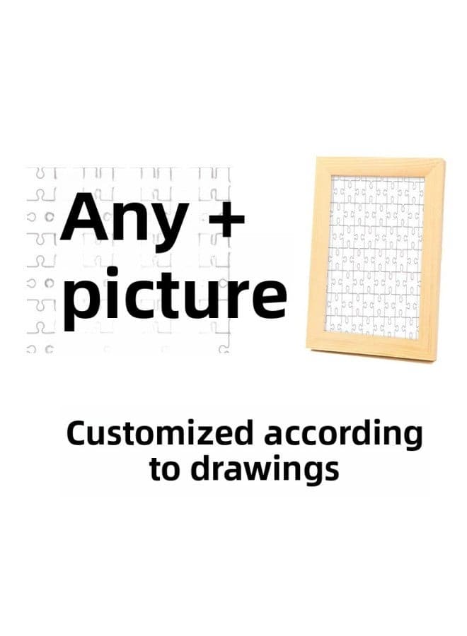 Wooden Puzzle Gift Wooden Photo Frame Couple Photo Gift Custom Color Box 1000 Piece 500 Adult Children's Toy-Color:120 Film With Photo Frame + Mounted Delivery